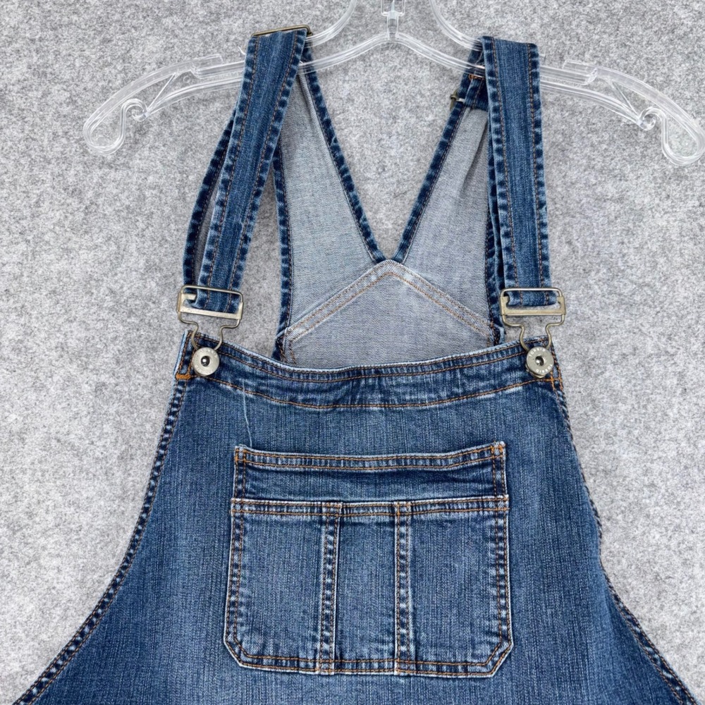 Torrid Denim Womens Blue Distressed Bib Overalls Medium Wash Plus Size - Picture 4 of 10